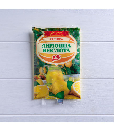 Лимонна кислота, харчова, 100g - Торгівельна марка «ВПРОК»