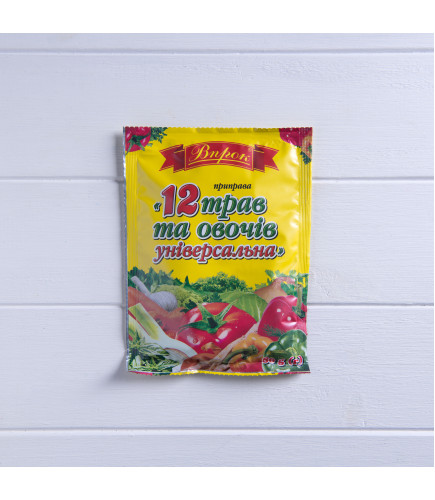Приправа «12 трав и овощей универсальная», 80g - Торговая марка «ВПРОК»