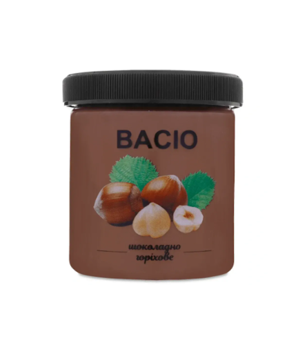 Мороженое «Шоколадное-ореховое» BACIO (ПОЦЕЛУЙ) №15 ТМ La gelateria Italiana 380г