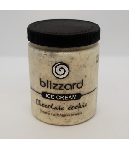 Мороженое пломбир с ШОКОЛАДНЫМ ПЕЧЕНЬЕМ (Рецепт 5) 500 мл (ml) - Торговая Марка Blizzard