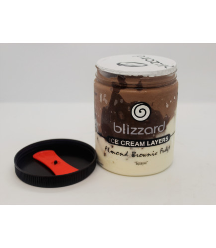 Мороженое пломбир из натурального молока и сливок "БРАУНИ" (Рецепт 16) 500 мл (ml) - Торговая Марка Blizzard