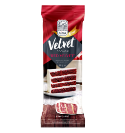 Морозиво ескімо пломбір «Velvet» «RED VELVET» з наповнювачем «Заварний крем» в кондитерській молочній білій глазурі, 80g (г) 25шт - Торгова марка «Лімо» 