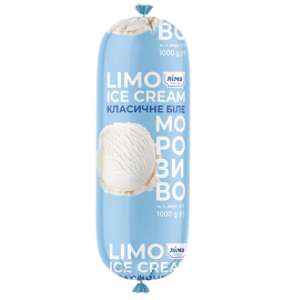 Морозиво класичне біле «ЛІМО» 1000g, 12%, у рукаві - Торгівельна марка «Лімо»