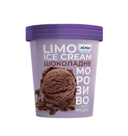 Морозиво шоколадне «ЛІМО» 500g, 12%, у паперовому відерці - Торгівельна марка «Лімо»