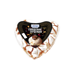 Морозиво-торт "СОЛОДЕНЬКЕ СЕРДЕНЬКО", декороване кондитерською глазур'ю та арахісом 450g, 12% - Торгівельна марка «Лімо»