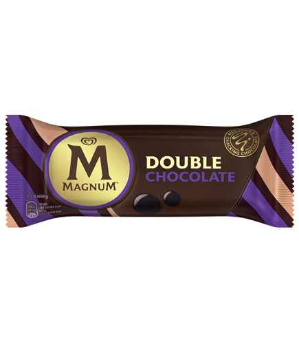 Мороженое эскимо МАГНУМ ДВОЙНОЙ ШОКОЛАД "Magnum Double Chocolate" 12% 69 г - Торговая Марка MAGNUM