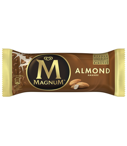 Мороженое эскимо МАГНУМ МИНДАЛЬ "Magnum Almond" 14% 86 г - Торговая Марка MAGNUM