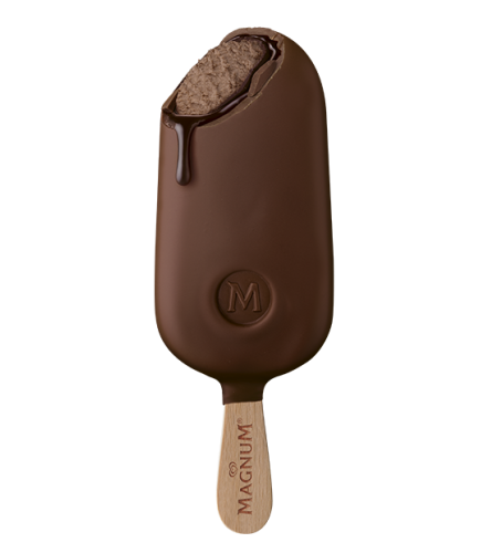 Морозиво ескімо МАГНУМ ПОДВІЙНИЙ ШОКОЛАД "Magnum Double Chocolate" 12% 69 г - Торгова Марка MAGNUM