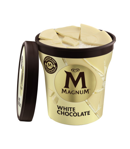 Морозиво "Magnum pint White chocolate" 440мл/297 г.