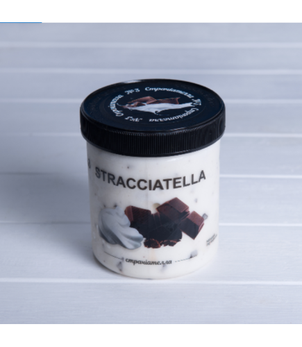 Морозиво «Страчіателла» STRACCIATELLA №3 ТМ La Gelateria Italiana 330г