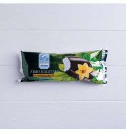 Морозиво ескімо «ЛІМО-КАШТАН» зі смаком ванілі в кондитерській глазурі, 13% в 65g (г) 32 шт - Торгова марка «Лімо»