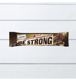 Морозиво ескімо пломбір «BE STRONG» шоколадно-горіховий з наповнювачем «Шоколад» в кондитерській молочній глазурі з арахісом та вафельною ванільною крихтою, 12,5% в 65g (г) - Торгова марка «Лімо»