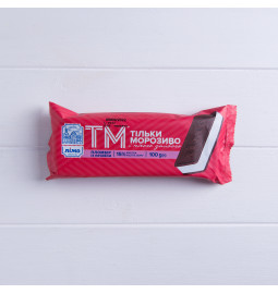 Морозиво пломбір-брикет «ТМ» із печивом, 15% в 100g (г) - Торгова марка «Лімо»