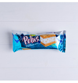 Сендвіч пломбір з білими шоколадними краплями, 15%, 75g - Торгова марка «Polus»