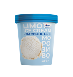Морозиво класичне біле «ЛІМО» 500g, 12%, у паперовому відерці - Торгівельна марка «Лімо»