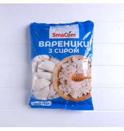 Вареники «З сиром», заморожені, 800g - Торгівельна марка «SmaCom»