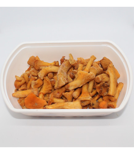 Гриби лисички швидкозаморожені вищий гатунок (Chanterell cibarius dried), Автентичний смак Карпат! 250 g (г) - Торгівельна Марка Дари Гуцульщини