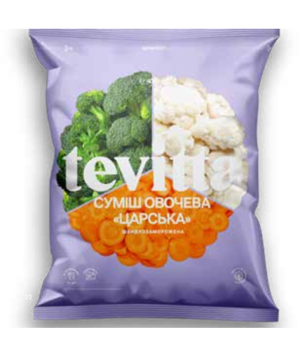 Суміш овочева "Царська", 400 г, швидкозаморожена, ТМ Tevitta